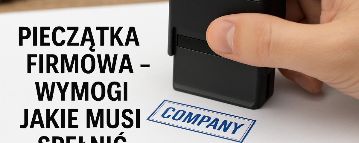 Pieczątka firmowa - wymogi jakie musi spełnić