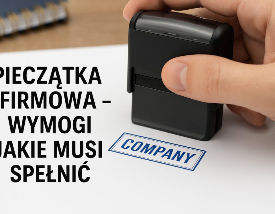 Pieczątka firmowa - wymogi jakie musi spełnić